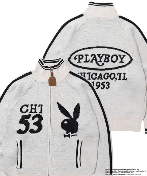 PLAYBOY カーディガン 「SEQUENZ（シークエンズ）」PB RAGLAN