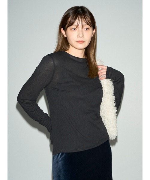 tシャツ オーガニックコットン強撚天竺トップス レディース