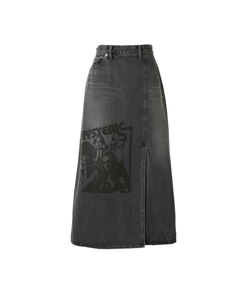 HYSTERIC GLAMOUR スカート GIRLS スリットデニムロングスカート