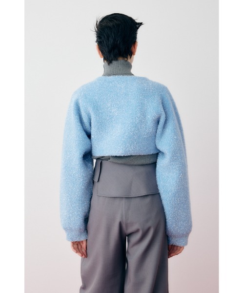 カーディガン Shiny short cardigan シャイニーショートカーディガン 