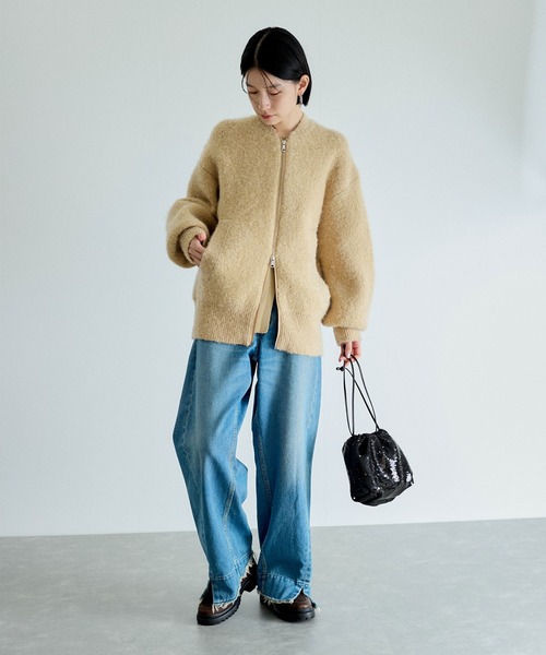 ADAM ET ROPE'（アダムエロペ） カーディガン 「サステナブル」ループ