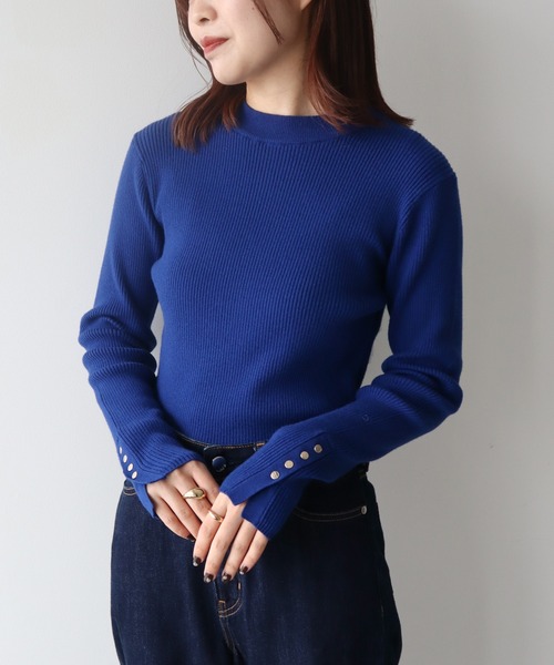 定価11万✨ タグ付き アクリス ブルー ニット ノースリーブ 定価11万✨ タグ付き アクリス ブルー ニット ノースリーブ