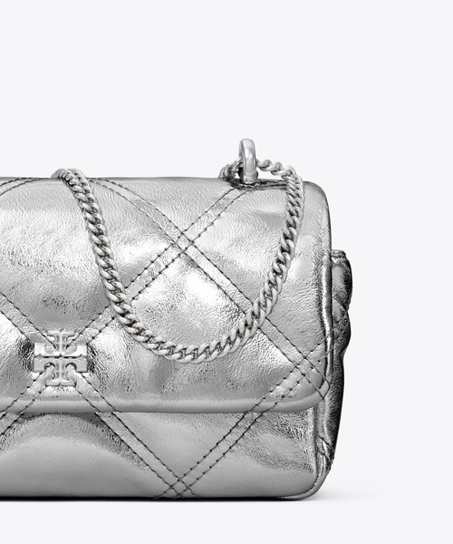 TORY BURCH キラ ミニショルダーバッグ メタリック TORY BURCH ショルダーバッグ バッグ キラ メタリック