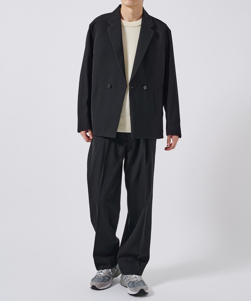 STUDIOUS VISCOS WOOL JACKET ブラック VISCOSE WOOL JACKET | STUDIOUS