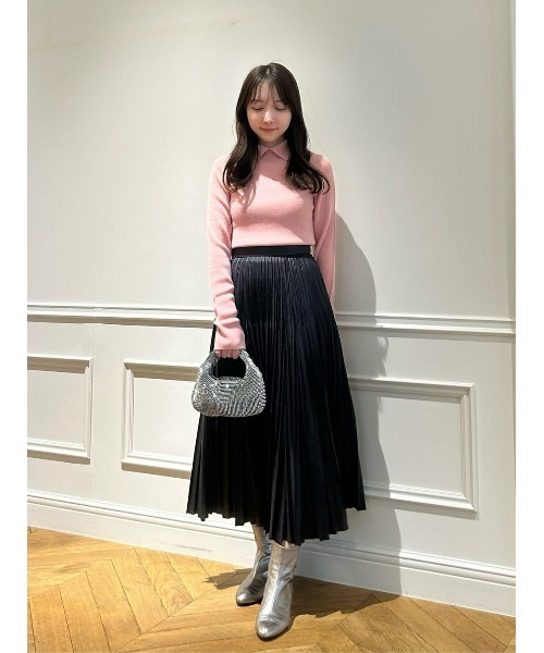 新品未使用 ルルウィルビー ハイネック パールボタン 長袖 allureville（アルアバイル） ニット セーター 「LOULOU WILLOUGHBY