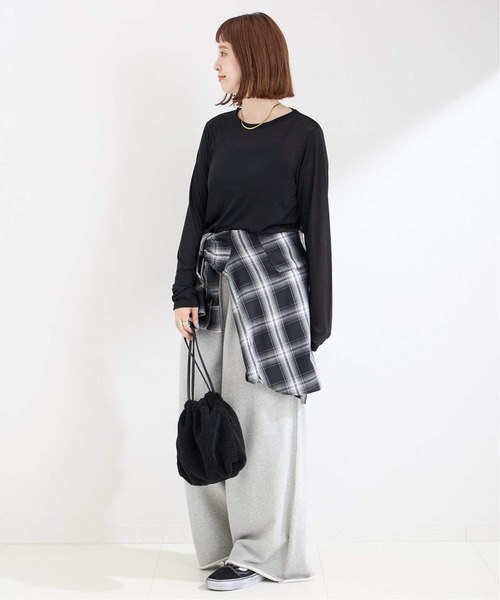 Simplicite plus　長袖Tシャツ（ロンT）【古着】 楽天市場】ロンT ロングTシャツ レディース トップス 長袖 無地