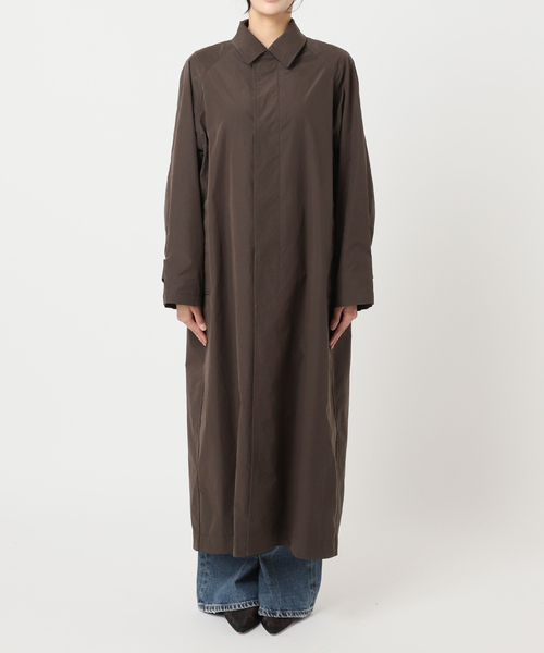 plage ステンカラーコート コート 「WEB限定追加」Balmacaan