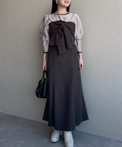 mysty woman（ミスティウーマン） スカート リボンコルセットスカート2