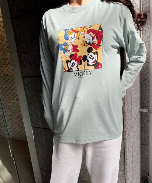 Disney tシャツ 「DISNEY/ディズニー」プリントロングスリーブT