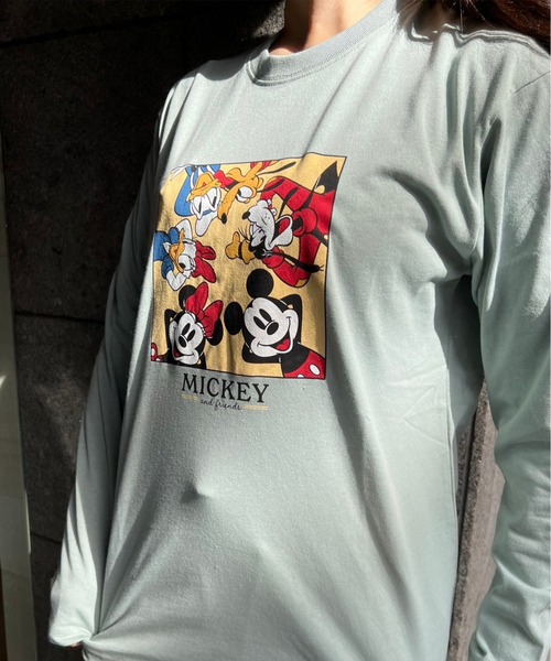 Disney tシャツ 「DISNEY/ディズニー」プリントロングスリーブT