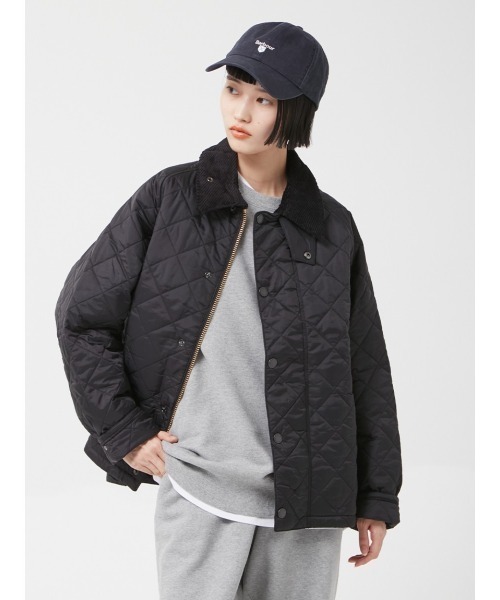 ブルゾン アウター Barbour OS Transport Quilted Jacket（バブアー トランスポート キルティング ブルゾン）の画像