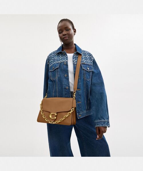 【Coach】スエードが上品♪ チェーンタビーショルダーバッグ30 COACH ショルダーバッグ バッグ チェーン タビー ショルダー 30