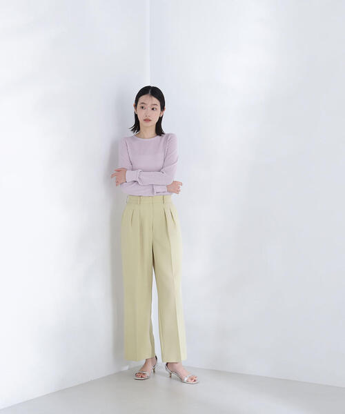 NATURAL BEAUTY BASIC ニット セーター 「THINK NATURAL」クルー