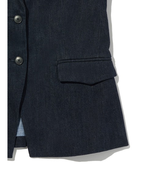 デニムジャケット gジャン Levi's/リーバイス BLUETAB(TM) リラックスブレザージャケット ダークインディゴ レディースの画像