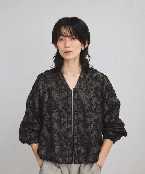ROPÉ エレガンスジャガードブルゾン SALON adam et rope'（サロン アダム エ ロペ） ブルゾン アウター