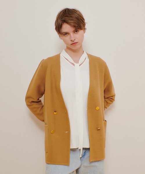 ブークレーノーカラージャケット|allureville OFFICIAL SITE