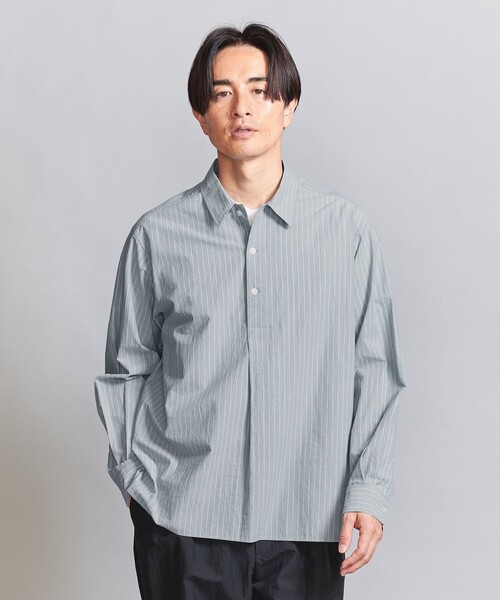 BEAUTY&YOUTH メンズ サイズM シャツ BEAUTY＆YOUTH UNITED ARROWS シャツ FLAX ライク オープン