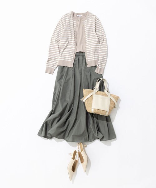 新品 23区【洗える】レーヨンポリエステルストレッチ 5分袖 カーディガン 40 洗える】レーヨンポリエステルストレッチ 5分袖 カーディガン