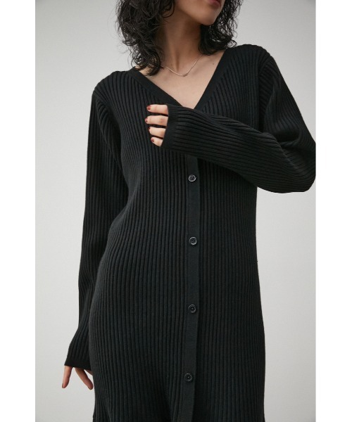 「AZUL BY MOUSSY」 ニットワンピース SMALL グレー レディース_画像7