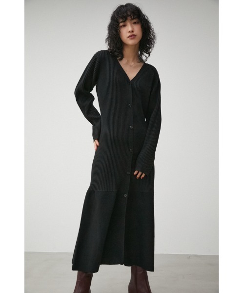 「AZUL BY MOUSSY」 ニットワンピース SMALL グレー レディース_画像8