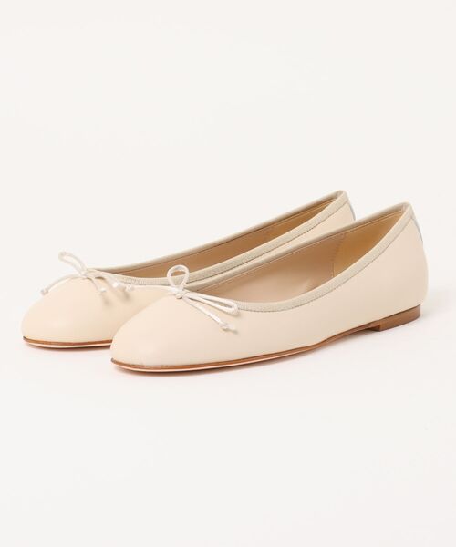 【新品】FABIO RUSCONI ホワイト　パンプス　バレエシューズ FABIO RUSCONI（ファビオルスコーニ） バレエシューズ パンプス