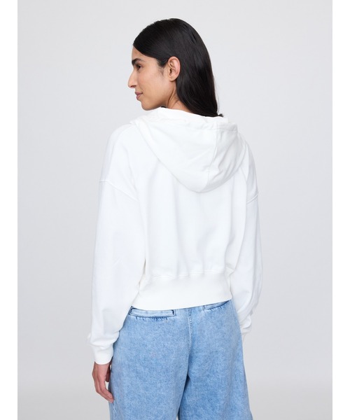 GAP パーカー ヴィンテージソフト GAPロゴ ジップアップパーカー