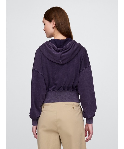 GAP パーカー ヴィンテージソフト GAPロゴ ジップアップパーカー