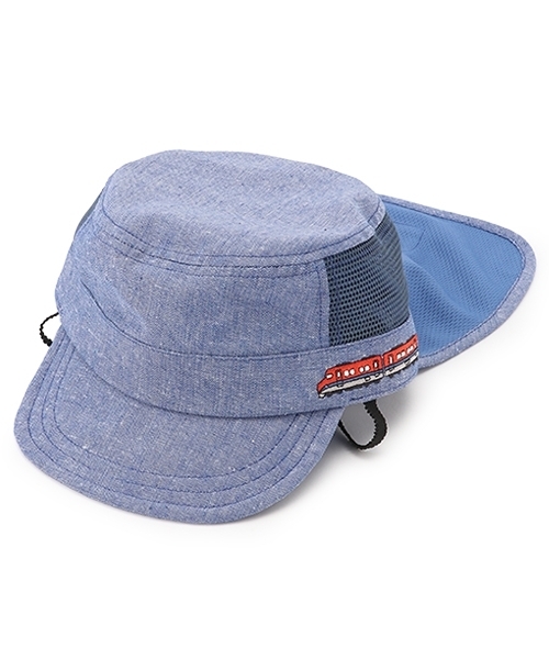 kladskap キャップ 帽子 電車刺しゅうメッシュワークキャップ