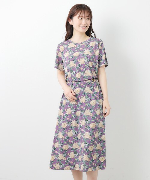 LAURA ASHLEY tシャツ 「洗える／ジャージ素材／同柄アイテム