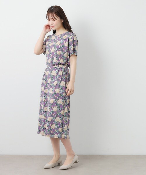 tシャツ 「洗える／ジャージ素材／同柄アイテムあり」シャーボーン柄プルオーバー レディース LAURA ASHLEY tシャツ 「洗える／ジャージ素材／同柄アイテム