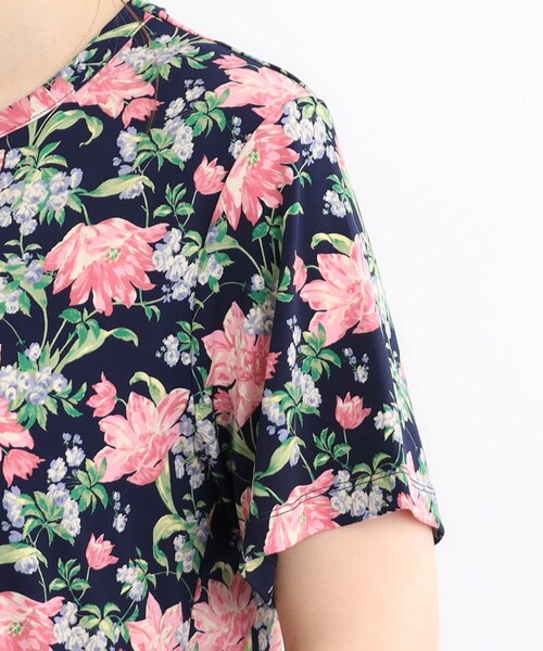 tシャツ 「洗える／ジャージ素材／同柄アイテムあり」シャーボーン柄プルオーバー レディース LAURA ASHLEY tシャツ 「洗える／ジャージ素材／同柄アイテム