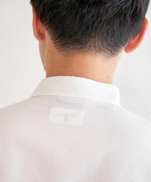 ikka（イッカ） シャツ 7分袖オックス胸切り替えシャツ メンズ