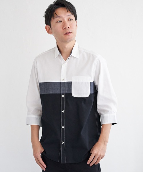 【ESSAY】7分袖シャツ　サイズМ ESSAY】7分袖シャツ サイズМ
