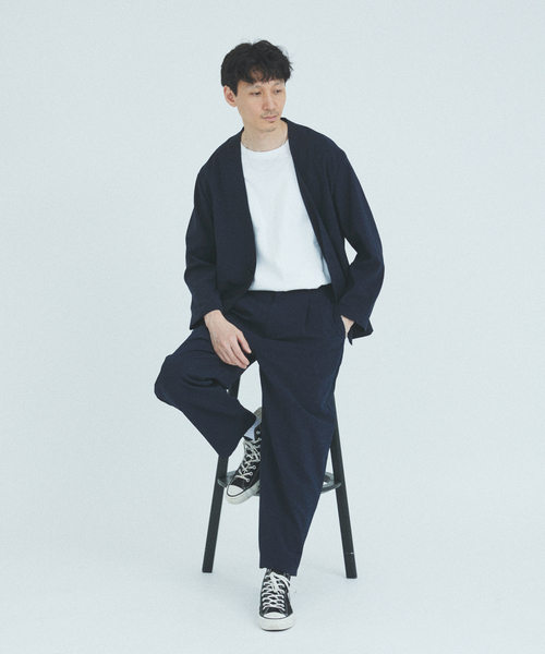 JOURNAL STANDARD ノーカラージャケット 36 ブラック JOURNAL STANDARD relume ジャケット ノーカラージャケット