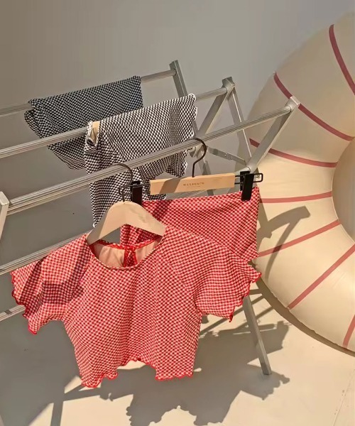 水着 「 ammy. / エイミードット 」 ギンガムチェック メロウ ハイ