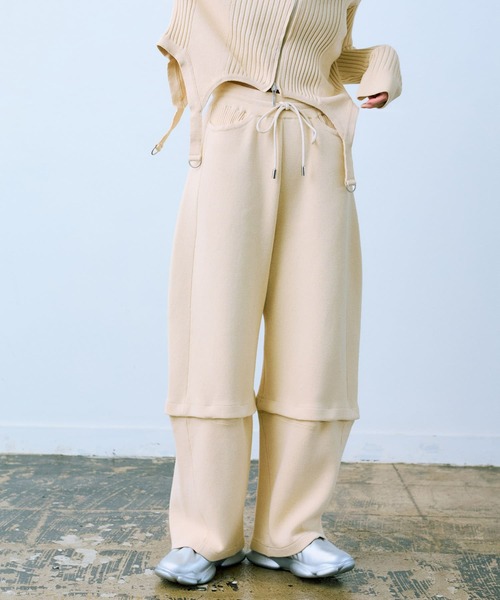 ニット セーター cwtch　COTTON KNIT 2WAY PANTS レディース