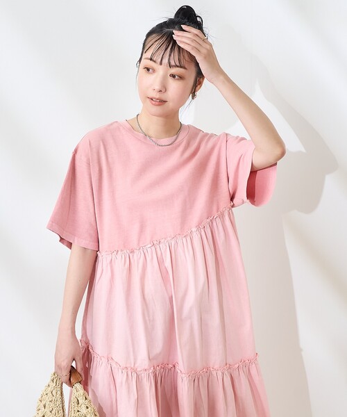 FREAK'S STORE（フリークスストア） ワンピース 裾フリル ピグメント