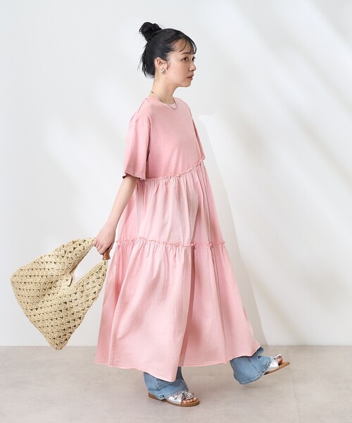 FREAK'S STORE（フリークスストア） ワンピース 裾フリル ピグメント