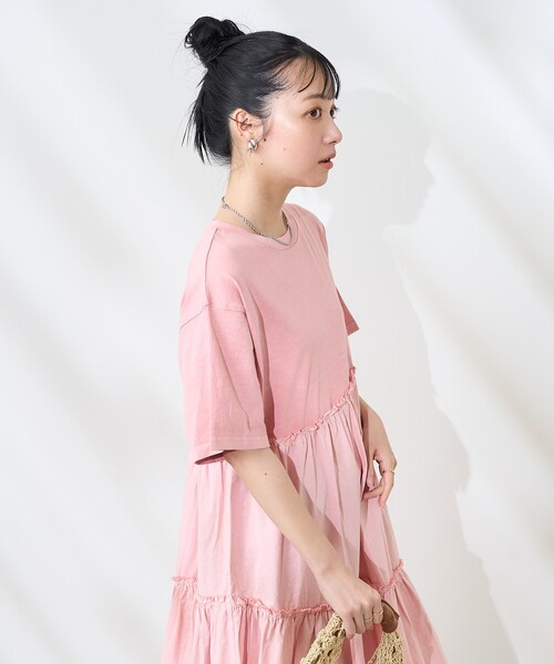 FREAK'S STORE（フリークスストア） ワンピース 裾フリル ピグメント