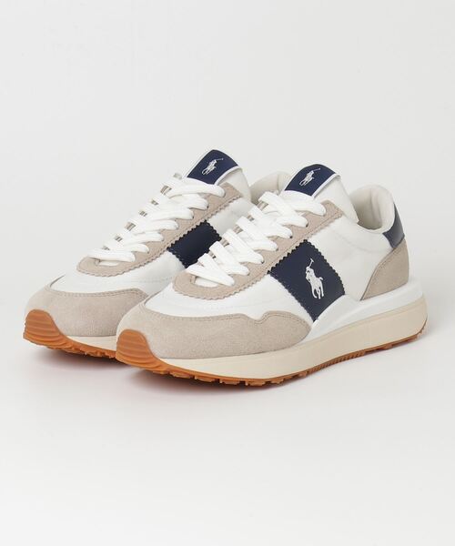 【新品】Polo Ralph Lauren クリーム×タン スニーカー Amazon | [ポロ ラルフローレン] PRESTYN RL01240110 RL01240100