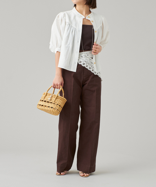 「IENA LA BOUCLE」 長袖ブラウス FREE ブラック レディース IENA LA BOUCLE 「IENA BOUCLE」 長袖ブラウス FREE ブラック