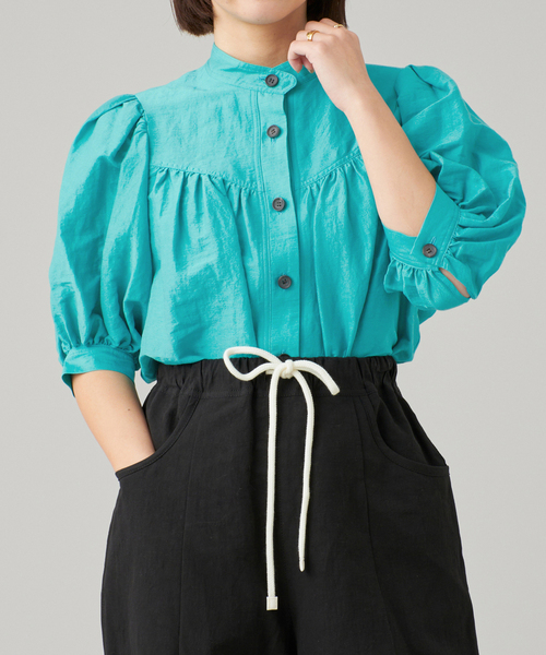 IENA LA BOUCLE ブライトサッカーブラウス IENA LA BOUCLE ブライトサッカーブラウス