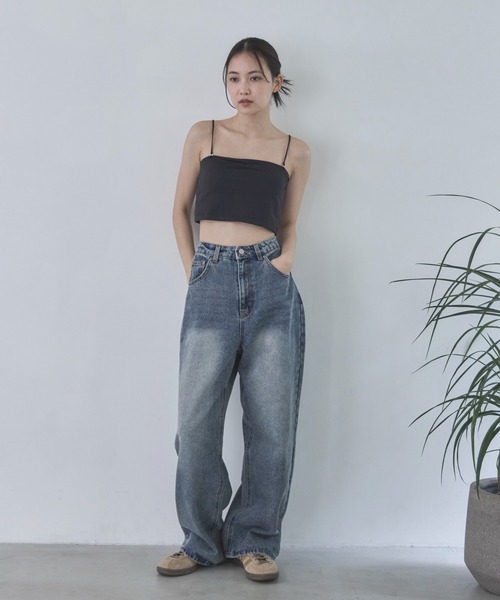 feepur ジーンズ デニム デニムパンツ ストレートルーズデニム