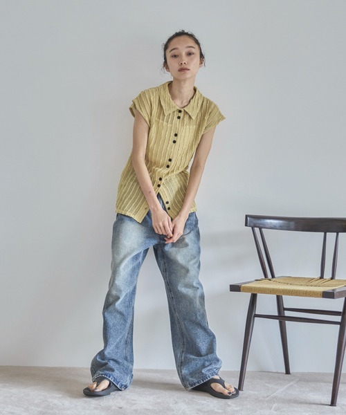 feepur ジーンズ デニム デニムパンツ ストレートルーズデニム