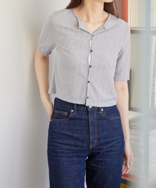 tシャツ クロップドシアーカーディガン（IF-225） レディース gemeil tシャツ クロップドシアーカーディガン（IF-225