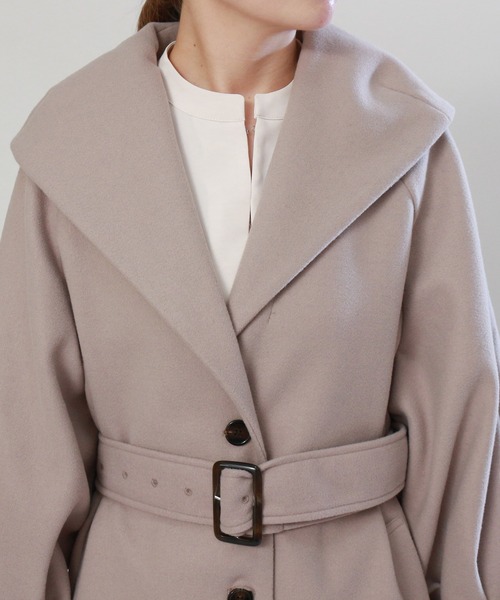 「ASTORIA ODIER」 コート MEDIUM グレイッシュベージュ レディース_画像8