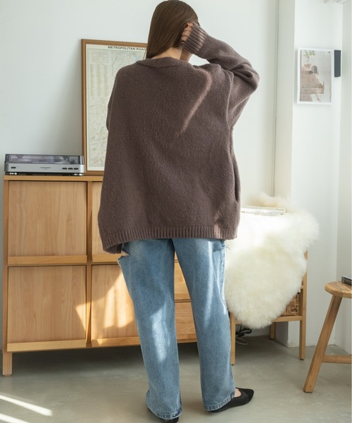 「Ada.」 ニットカーディガン FREE モカ レディース_画像2