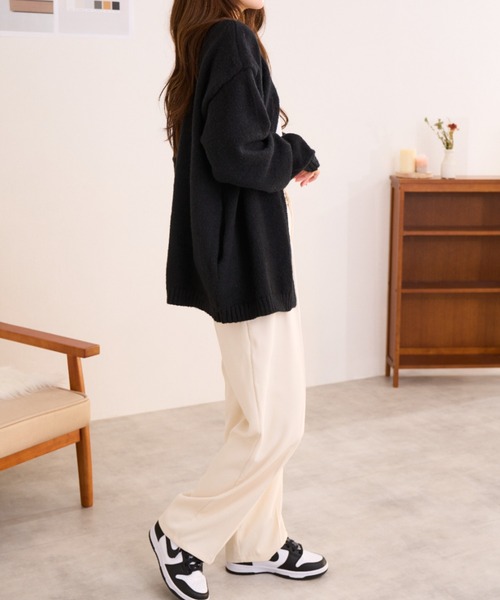 「Ada.」 ニットカーディガン FREE モカ レディース_画像3