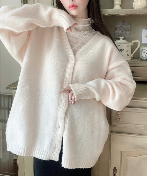 「Ada.」 ニットカーディガン FREE モカ レディース_画像7