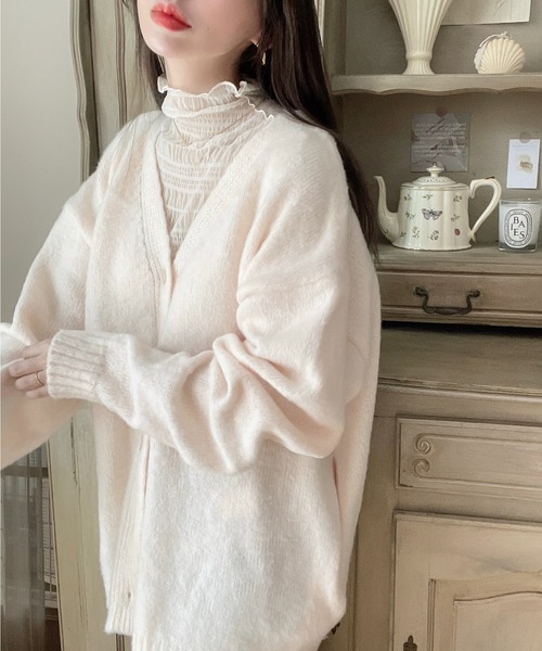 「Ada.」 ニットカーディガン FREE モカ レディース_画像8